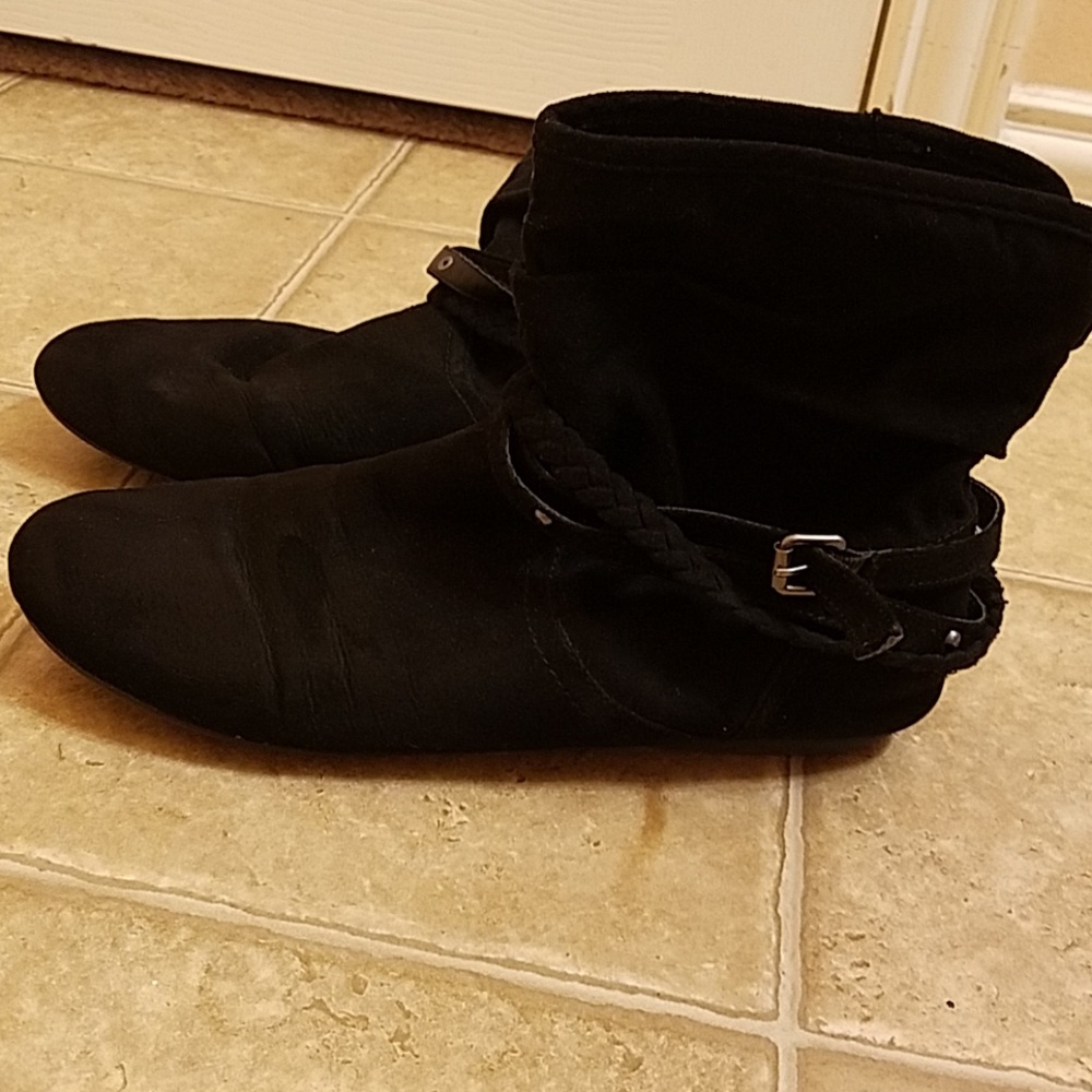 Black ankle boots